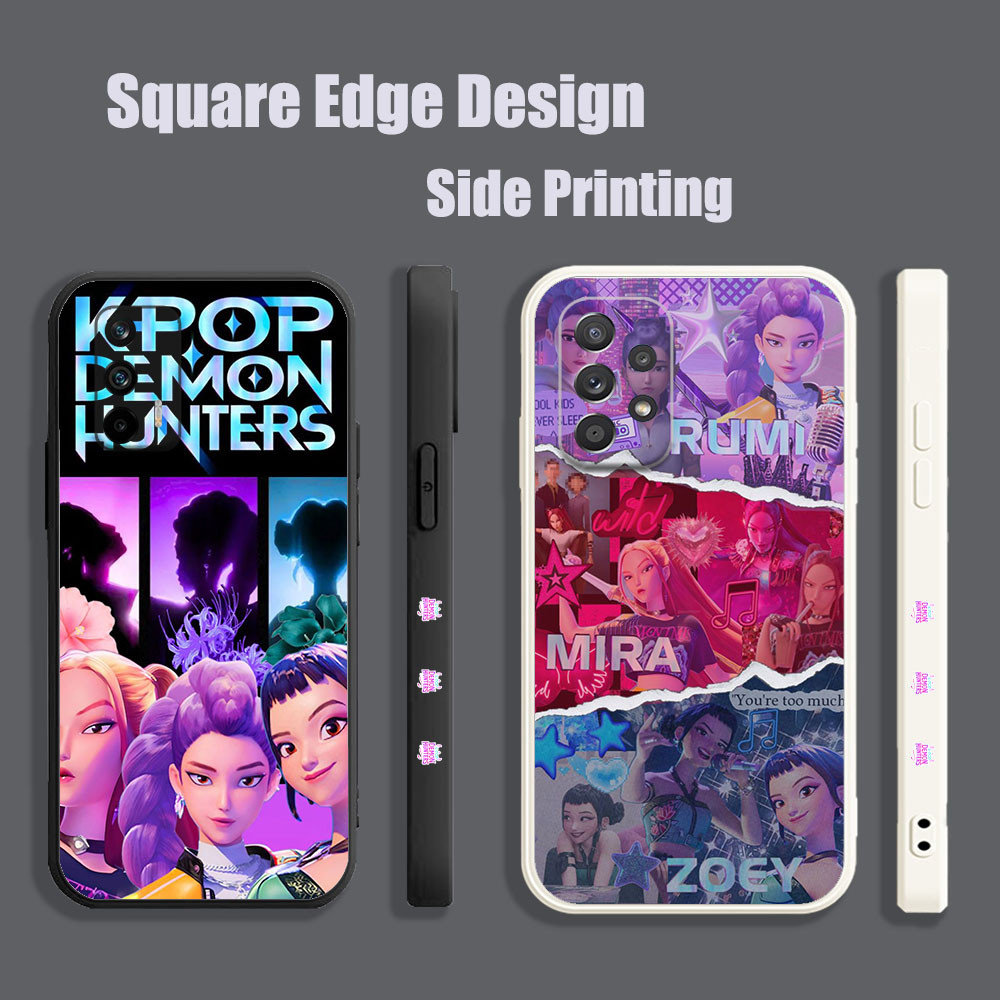 ปลอกสําหรับ iPhone 1112 Pro Max 6 7 8 Plus X/XS MAX XRkpop Demon Hunters สีชมพูความงาม XWC85 เคสโทรศ