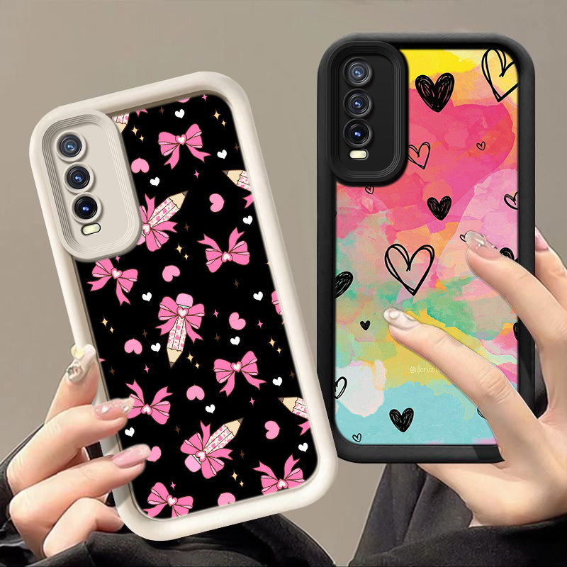 สำหรับ Redmi 14C 14R 13C 12C 12 11A เคสโทรศัพท์มือถือ ดวงตานางฟ้า กรณ ZZ205 Black Cute Cartoon Retro