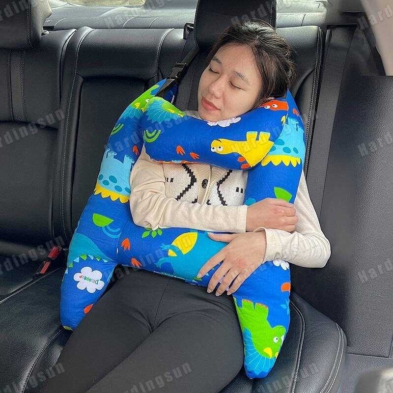 Hardingsun Children's Dual-Use Automotive Headrest Neck Pillow Car Supplies Sleeping Artifact Y3yb