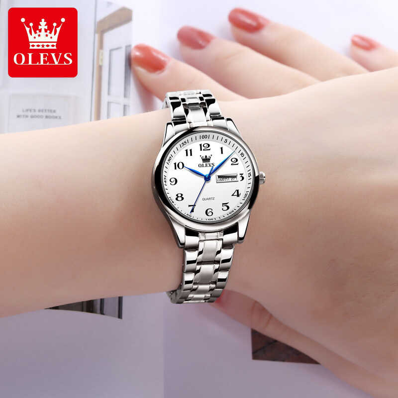 OLEVS นาฬิกาผู้หญิง2023ของแท้ กันน้ำ Watch For Women นาฬิกาควอต