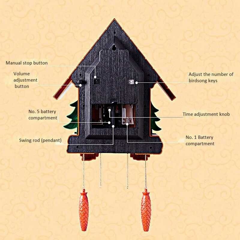 Fashion Living Room Wall 20Inch Alarm Swing Pocket Watch Modern Clock