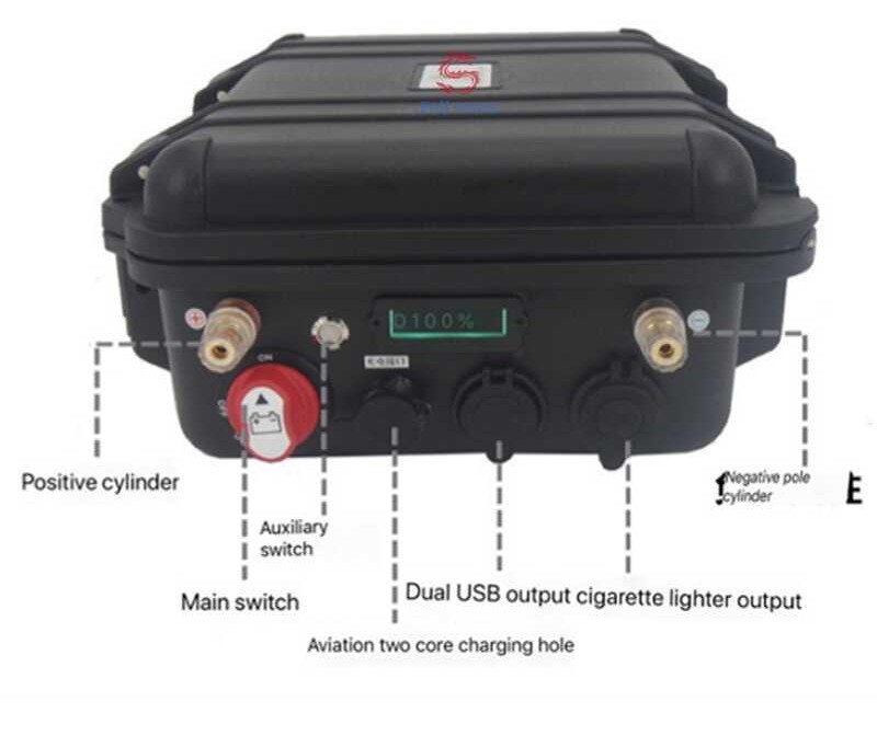 12V กันน้ำ 12.8V 40Ah Lifepo4 แบตเตอรี่ไม่มีพอร์ต USB 50Ah สำหรับตลาด RV Camping UPS สำรองพลังงานตกป