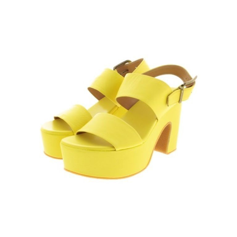 Dries Van Noten TEN M O I R 5 Sandals Women yellow 24.5cm Direct from Japan Secondhand