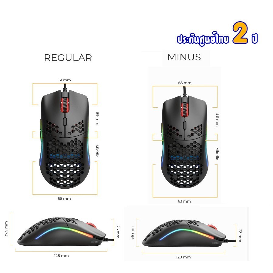 ฟิกเกอร์ Glorious Model (Matte Black)  O - (Minus ) /  Model O (REGULAR)