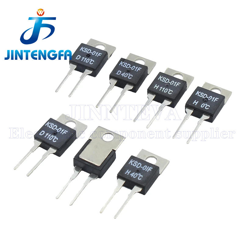 Ksd-01ฉ 40~135 45 55 65 100 105 110°C JUC-31F องศาเซลเซียสปกติเปิดปิดสวิตช์อุณหภูมิเทอร์โมป้องกันความร้อน