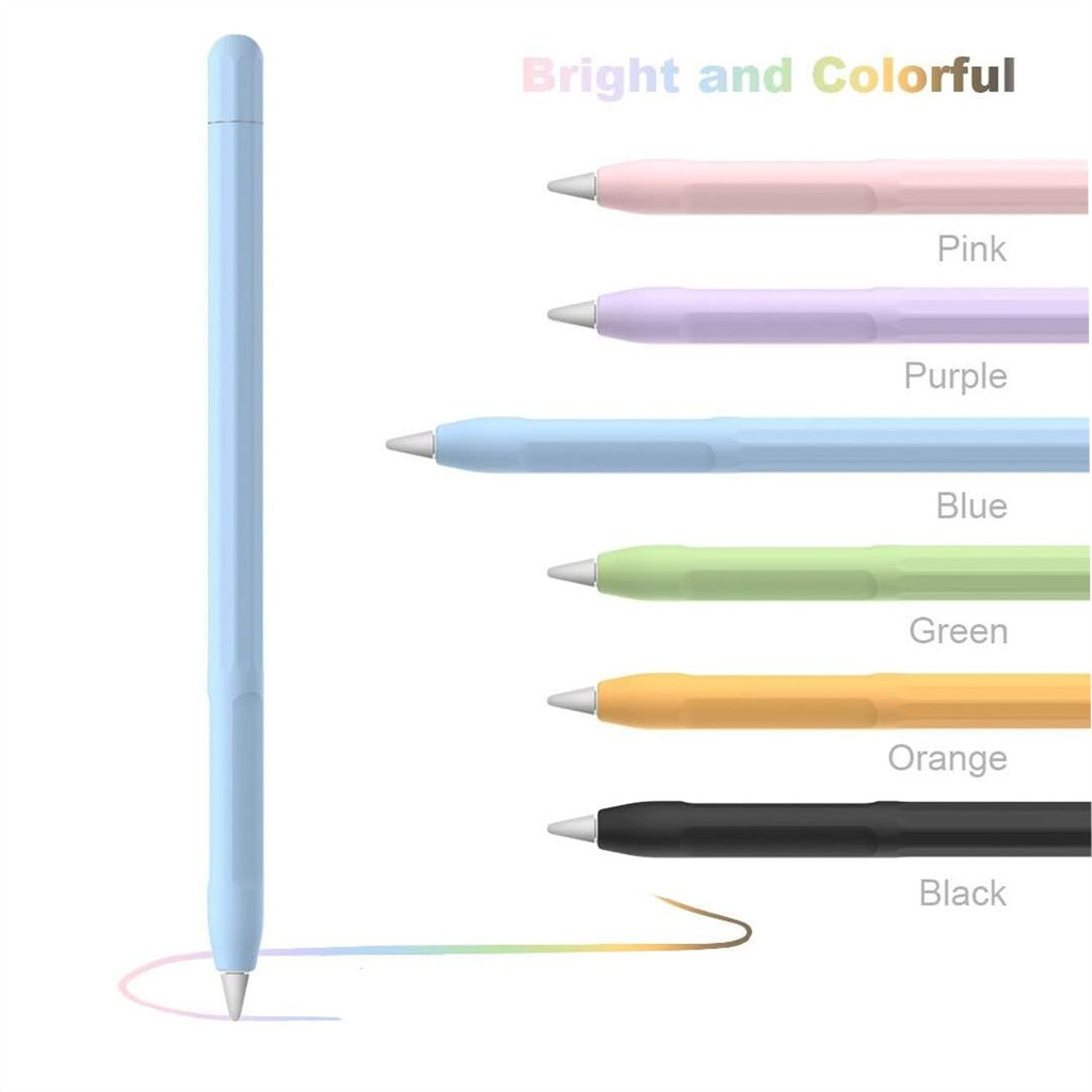 เคสซิลิโคนสําหรับ iPad Apple Pencil Pro 2 1 รุ่นแขนนุ่ม 2nd 1st Gen ที่ใส่ปากกาสีลูกกวาดแฟชั่นธุรกิจคลาสสิกป้องกันการหล่นลื่นฝาครอบป้องกันบางเฉียบ