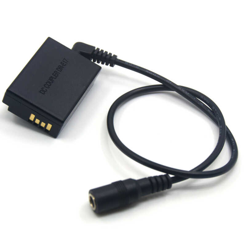 LP-E17 f LP E17 แบตเตอรี่ปลอม DR-E17 Coupler พร้อมสายเคเบิลเชื่อ