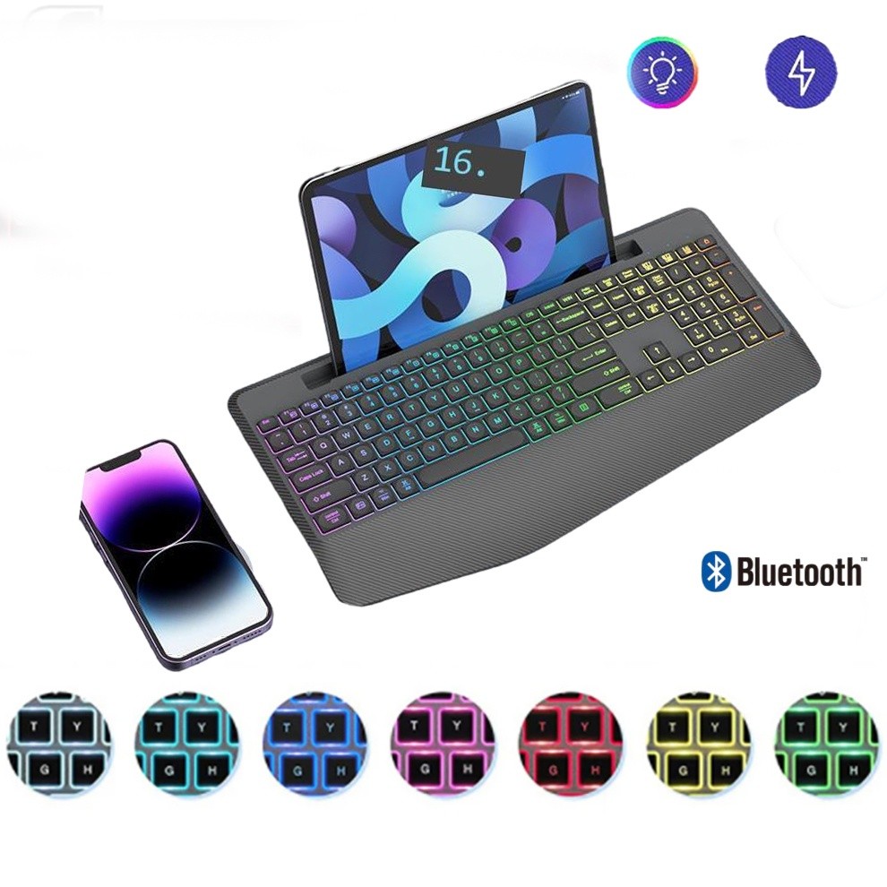 คีย์บอร์ดเมาส์บลูทูธไร้สาย 6 สี สําหรับ M.cBook Pro Air iM.c iM.c Pro M.c Mini
