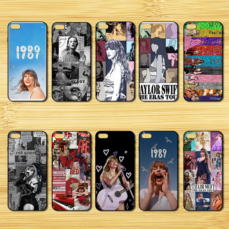 เคสโทรศัพท์TPUสีดํานุ่มสําหรับOPPO A39 A57 A59 F1S A77 F3 A83 R9S Taylor Swiftออกแบบกรณี
