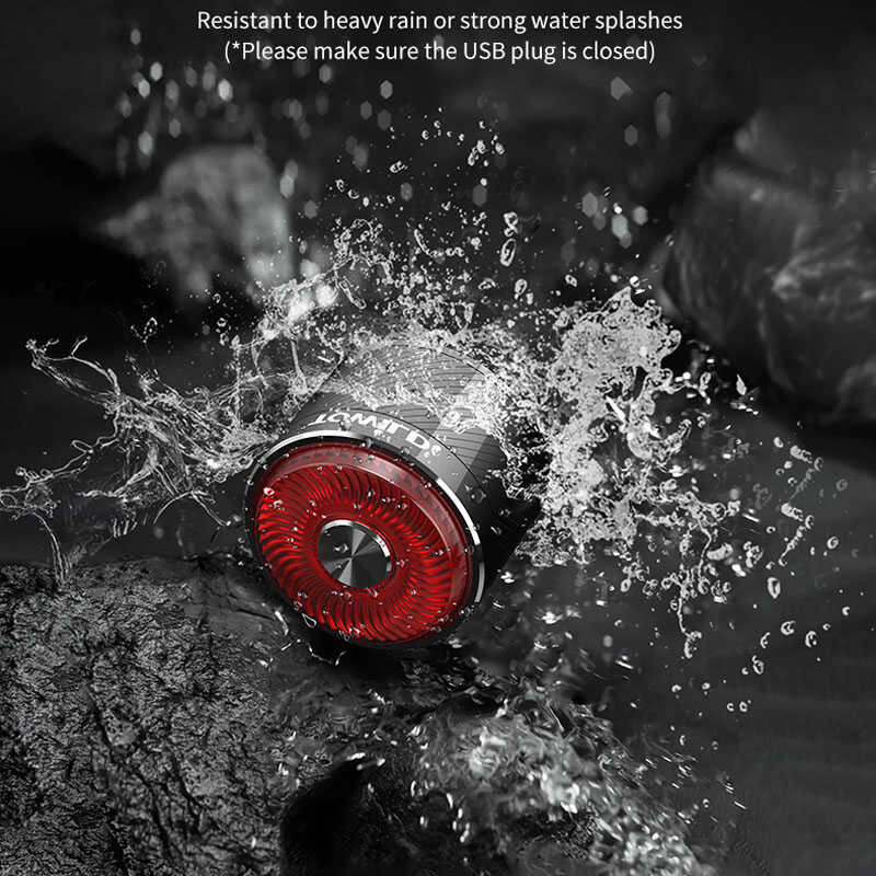 TOWILD 04B Tl05 ไฟท้ายจักรยานเซ็นเซอร์อัจฉริยะเบรคจักรย