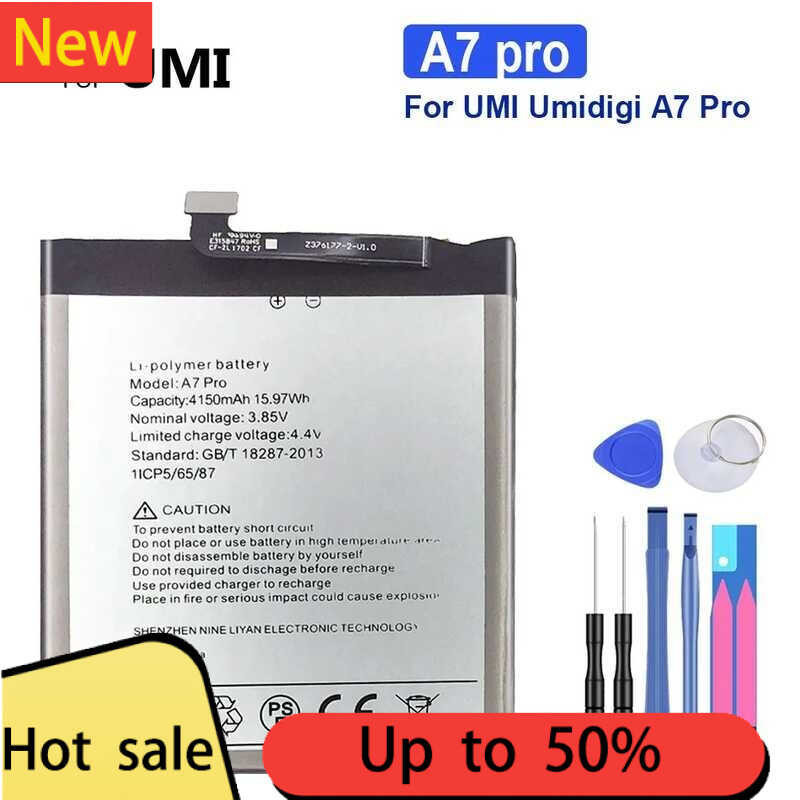 สำหรับแบตเตอรี่ UMI Umidigi A7 Pro 4150 mAh แบตเตอรี่โทรศัพท์มือถือ