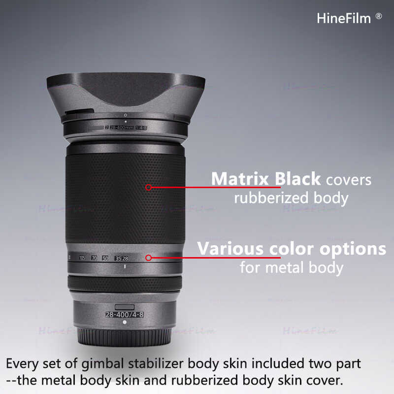 Δ สำหรับ Z 28-400 มม. F/4-8 เลนส์สติ๊กเกอร์ 28400 สติกเกอร์ป้