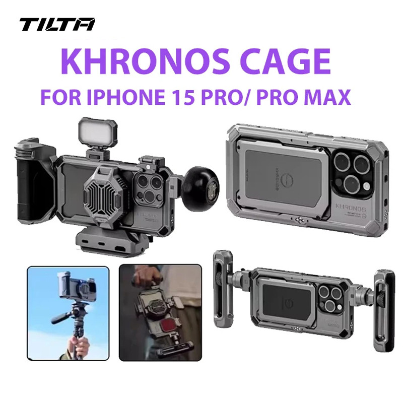 TILTA Khronos CAGE iPhone 15 Pro / Pro Max Kit กรง iPhone ระบบนิเวศสําหรับ iPhone Quick Release Live