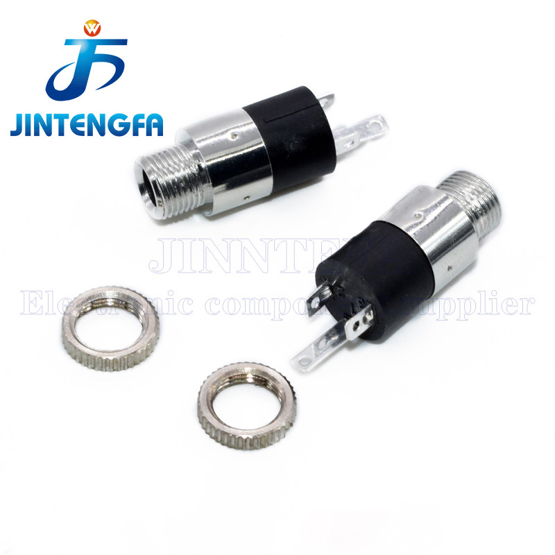 10PCS PJ392 3Pin 3.5 มม.สเตอริโอหญิง Sockect แจ็คสกรู 3.5 เครื่องขยายเสียงหูฟัง PJ-392 PJ-392A แนวตั