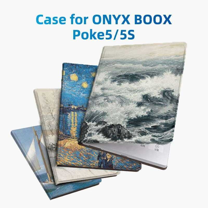 Onyx ปกสำหรับ BOOX Go 6 และ Poke5 เคสอีรีดเดอร์ขนาด 6 นิ้ว พร้อมฟังก์ชันปลุกอัตโนมัติแบบแม่เหล็กบางเ