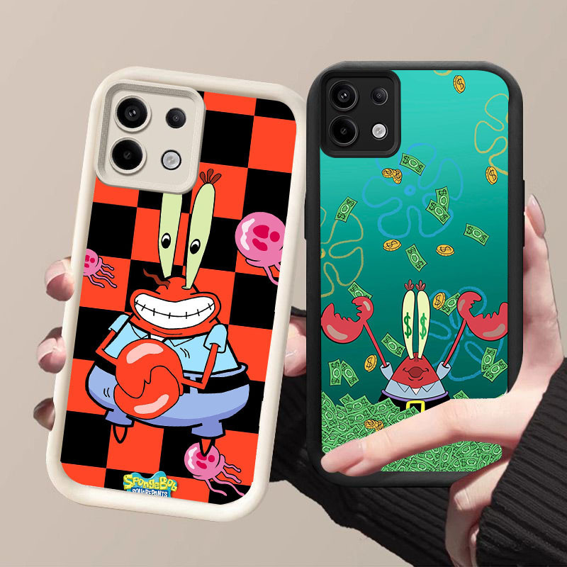 YZ-180 SpongeBob Mr. Krabs ปลอกกันกระแทกสําหรับ Infinix Tecno ITEL Smart POP Spark Pova GT GO A80 P6