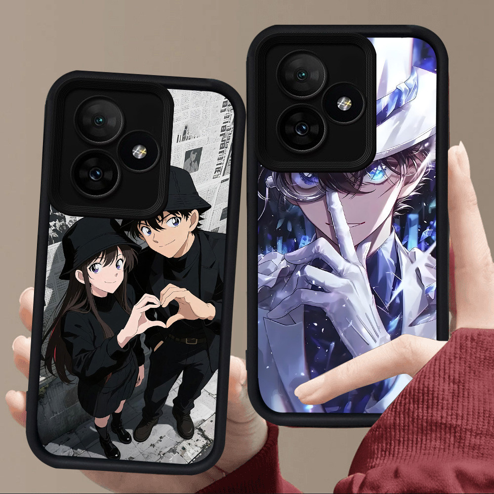 E79 Detective Conan สําหรับซิลิโคนสีดํา Realme หมายเหตุ C31 C63 C53 C61 C67 GT 6 50 C33 Narzo 50A C5