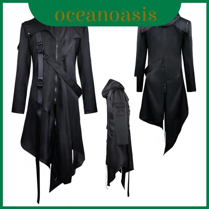 Gothic Premium Mens Swallowtail Coat สําหรับคอสเพลย์เครื่องแต่งกายและเครื่องแบบฮาโลวีน