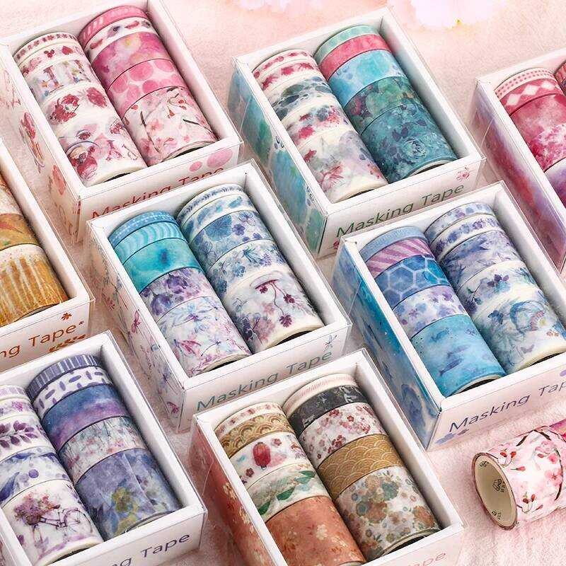 กระดาษ Mr 26 ดีไซน์ 10 ชิ้น/กล่อง สัตว์การ์ตูนน่ารัก วาชิ สแครปบุ๊ค DIY ตกแต่งสร้างสรรค์ ญี่ปุ่น