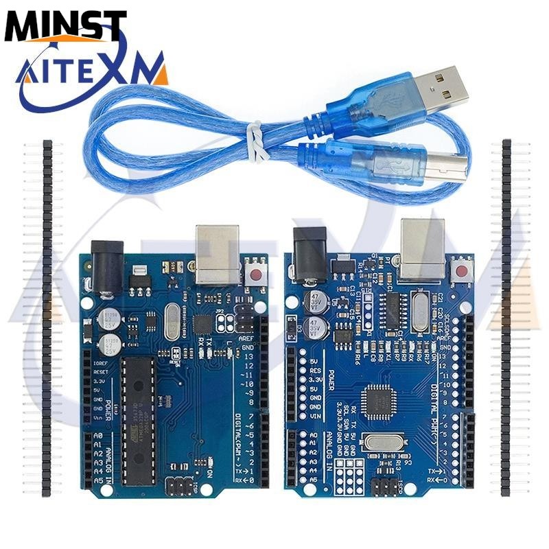 UNO R3 UNO board UNO R3 CH340G + MEGA328P/ATMEGA16U2 + MEGA328P ชิป 16Mhz สําหรับ Arduino UNO R3 Dev
