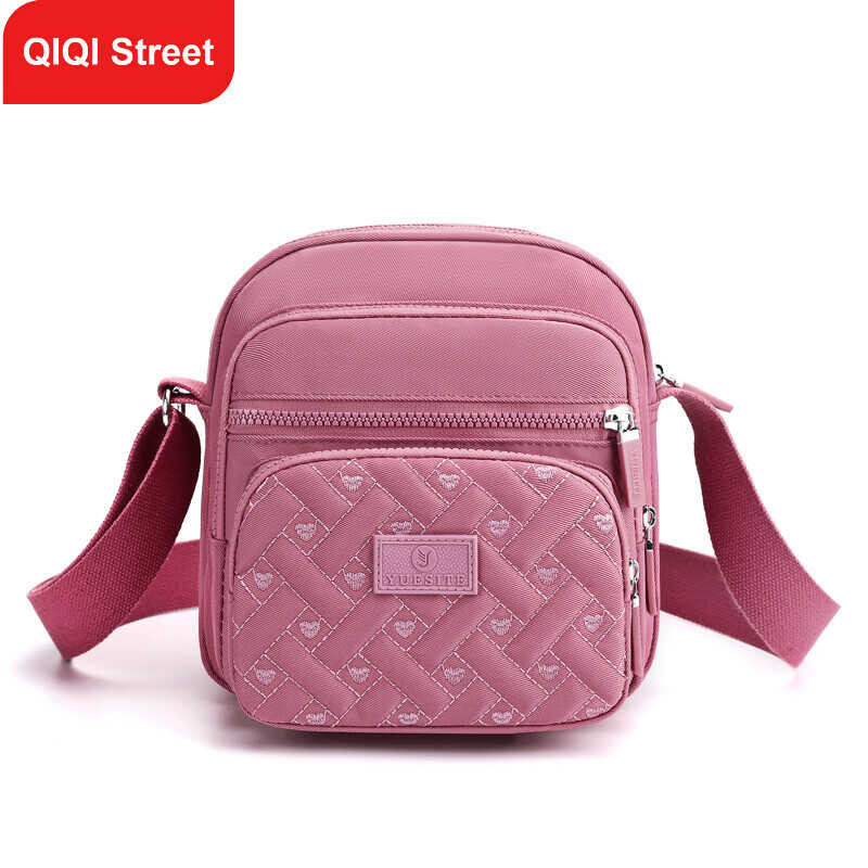 LY Messenger Woman Small Mobile Phone Shoulder Women's Multi-Layer Nylon Oxford Cloth Waterproof Ca