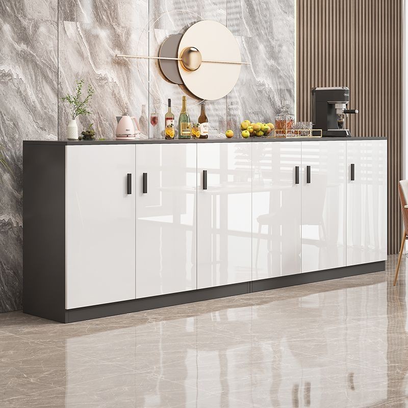 🔥การประกันคุณภาพ🔥 Sideboard Against The Wall Integrated Tea Cabinet Side Cabinet Kitchen Cabinet