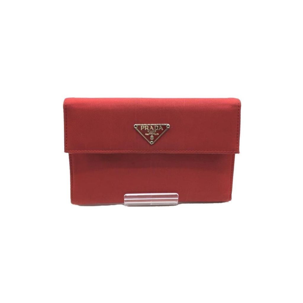 Prada Wallet Nylon Womens Red ส่งตรงจากญี่ปุ่น มือสอง
