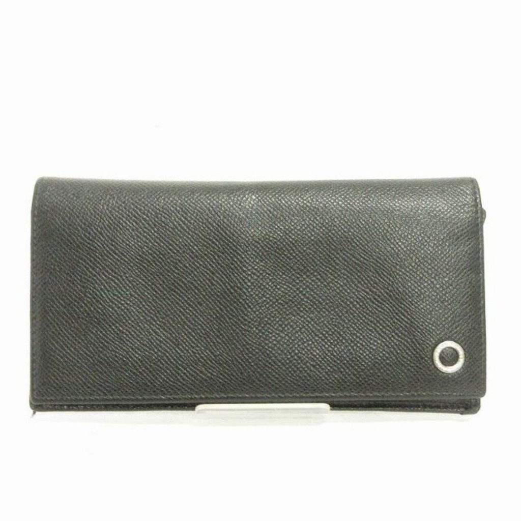 Bvlgari Man Long Wallet Bifold Black Sm3 ส่งตรงจากญี่ปุ่น มือสอง

