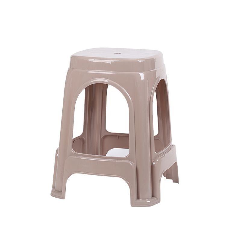 many🔥การประกันคุณภาพ🔥 Plastic Stool Household Thickened Adult Dining Table Chair Square Stool Rou