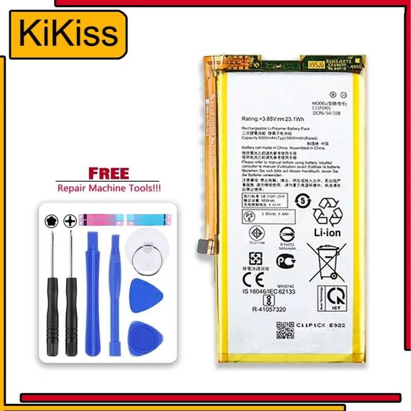 C11P1901 6000mAh แบตเตอรี่ For ROG 2 ZS660KL I001DB Game Phone