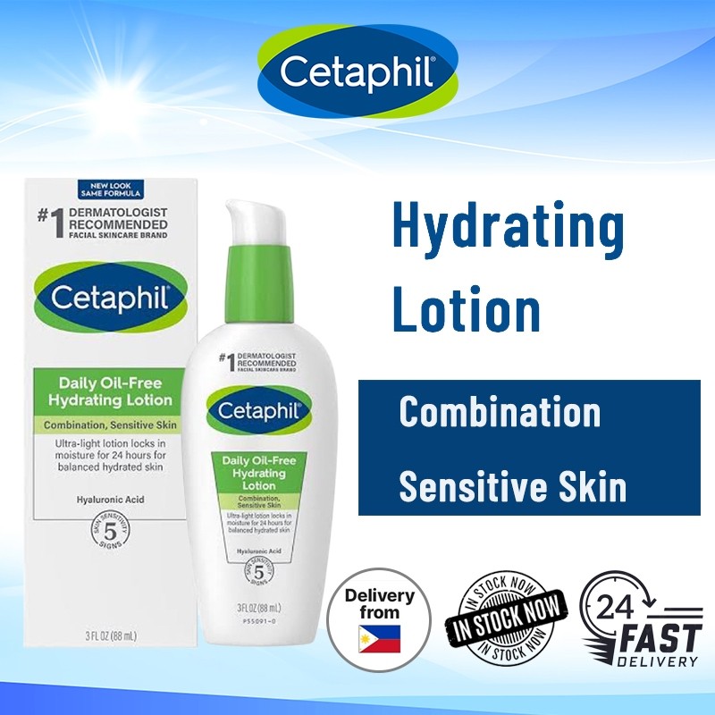 Cetaphil Daily Oil-Free Hydrating Lotion 89ml สําหรับผิวผสม ผิวแพ้ง่าย