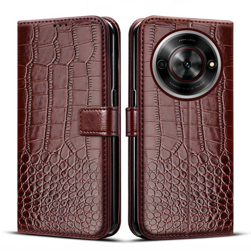 สําหรับ ZTE ใบมีด A75 5G กระเป๋าสตางค์ผู้ถือบัตรขาตั้งแม่เหล็กหนังสําหรับ ZTE ใบมีด A75 5G เคสโทรศัพ