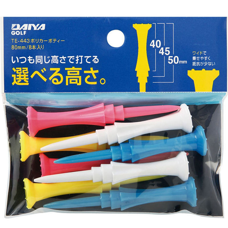 หมวกกอล์ฟ Clip Ball Nail Golf tee Japan DAIYA TE-443 Plastic Color Ball Nail Limit T Ball Holder 80MM