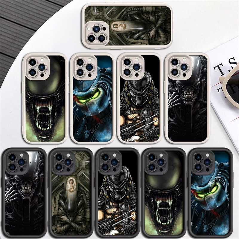 Et4 Aliens vs Predator Xenomorph เคสโทรศัพท์กันกระแทกสําหรับ iPhone 13 Pro Max Mini SE