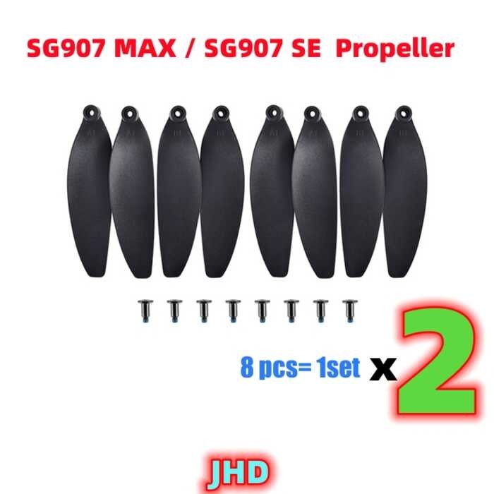 Δ ใบพัด JHD / SE ZLL Orignal สำหรับ Sg907 MAX 4K Drone Blade Parts