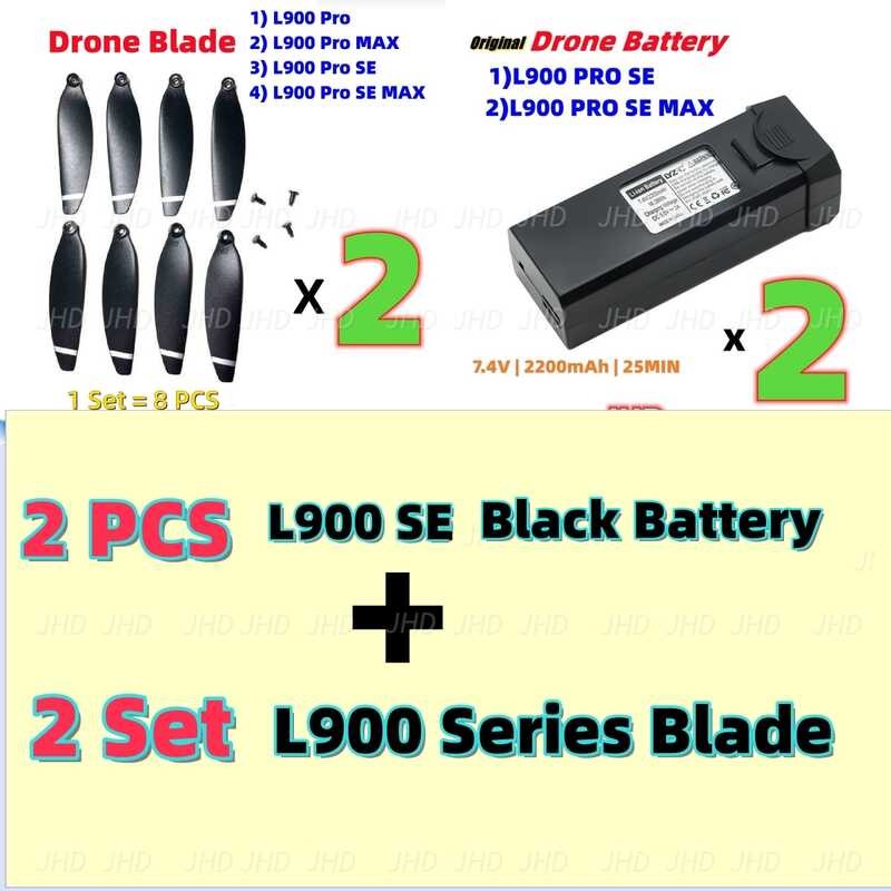 Δ JHD อุปกรณ์เสริมแบตเตอรี่ L900 Max Drone เดิม LYZRC L900pro Se Batte