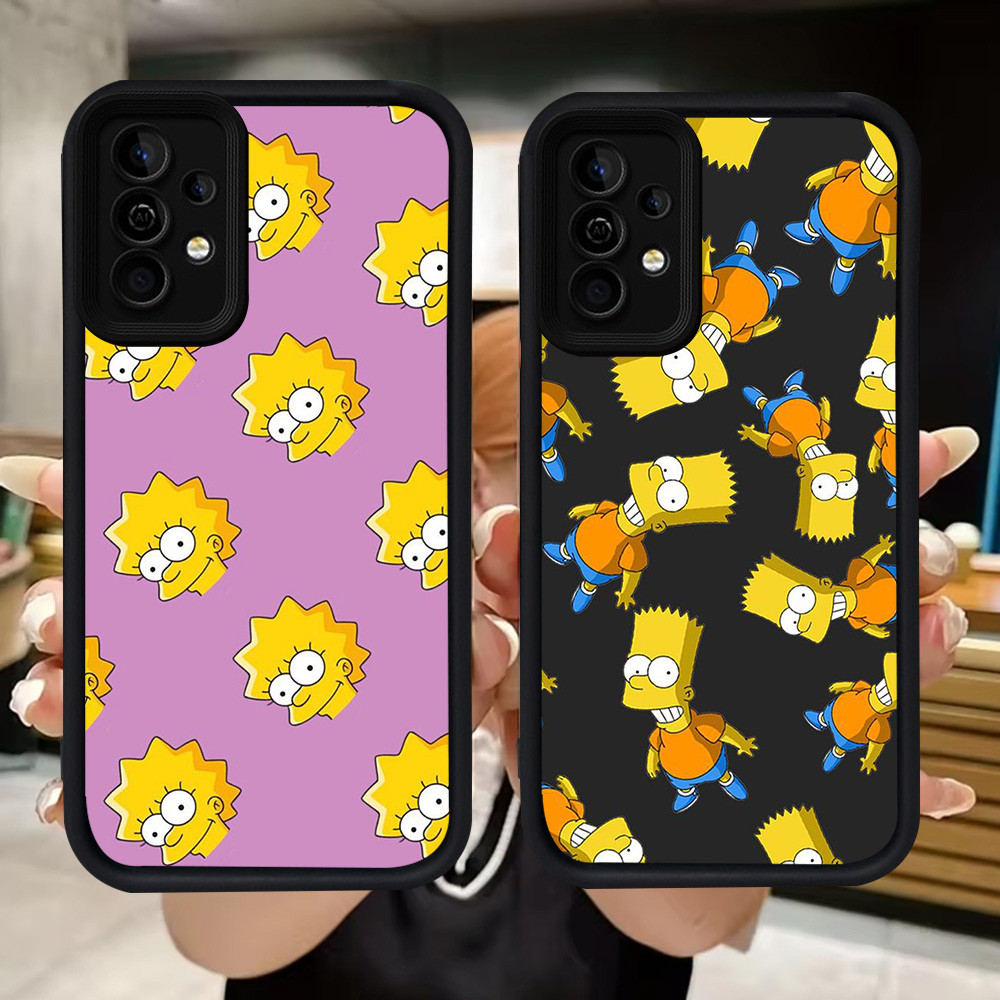 Q76 Simpson soft Casing สําหรับ Samsung A34 A55 A54 A36 A15 A35 S25 Ultra A16 A24 A05S A25 A56 A04s 