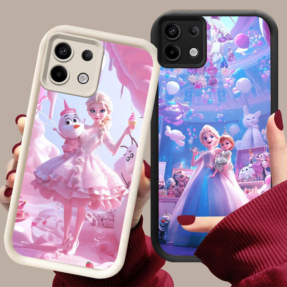 YZ-89Princess Elsa บน run Cool สําหรับ Infinix Tecno ITEL Smart POP Spark Pova 7 GO 6 20 30C A80 P65