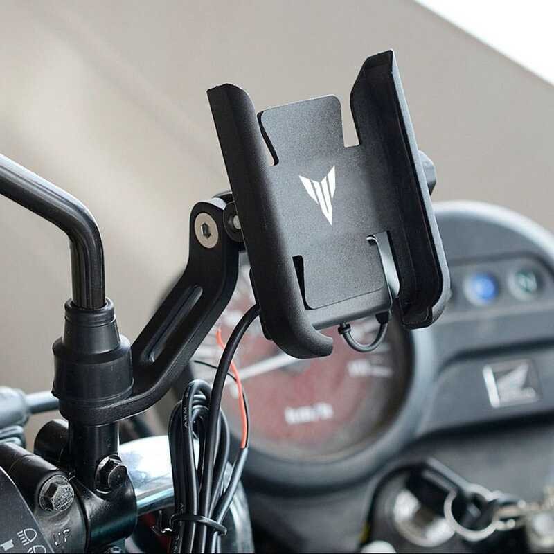 ❤ อุปกรณ์แต่งมอเตอร์ไซค์ Cnc,ที่ยึดโทรศัพท์มือถือขาตั้ง GPS สำหรับ YAMAHA Mt09 Mt07 Mt03 MT Tra