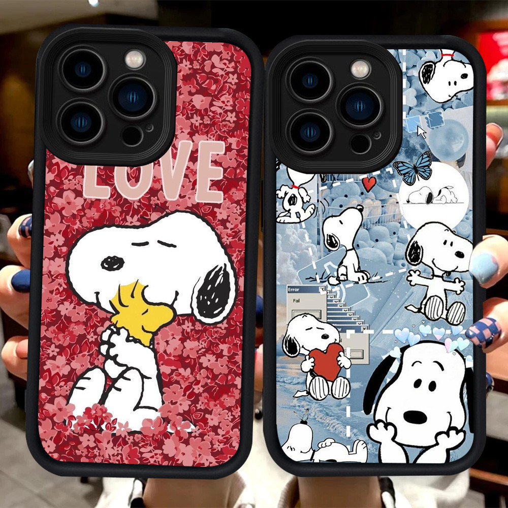 H87 เคส Snoopy สําหรับ iPhone 11 8 7 14 12 13 Pro Max Plus