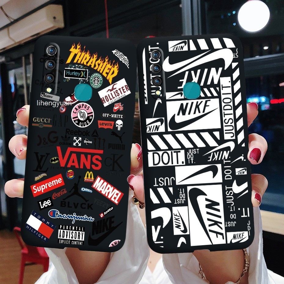 VIVO Z5X Z3I Z3 Z1X Z1 pro Y9S Y97 เคสโทรศัพท์แบรนด์อินเทรนด์กันกระแทก Matte Soft TPU Cover