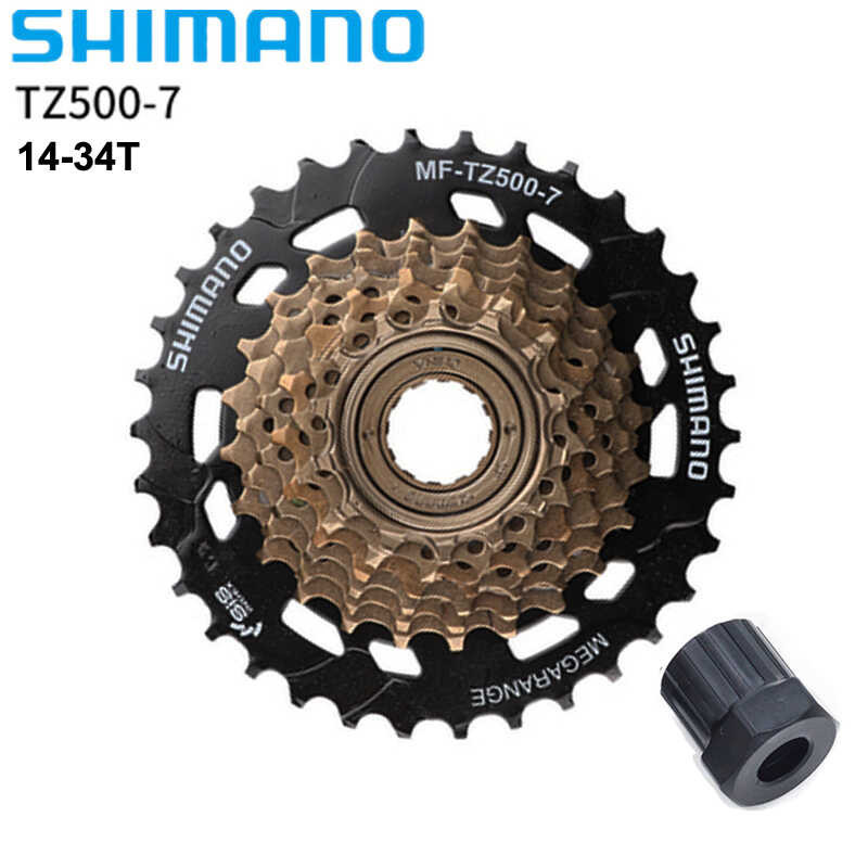 Δ Shimano Mf-Tz500-7 14-34T MTB จักรยานพับเหล็ก Mf-Tz500 จักรยานมู่เ