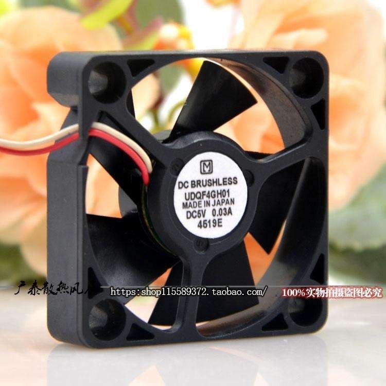 ใหม่ล่าสุด Panasonic Panasonic UDQF4GH01 4010 5V 0.03 A 4CM 2 สายพัดลมระบายความร้อน