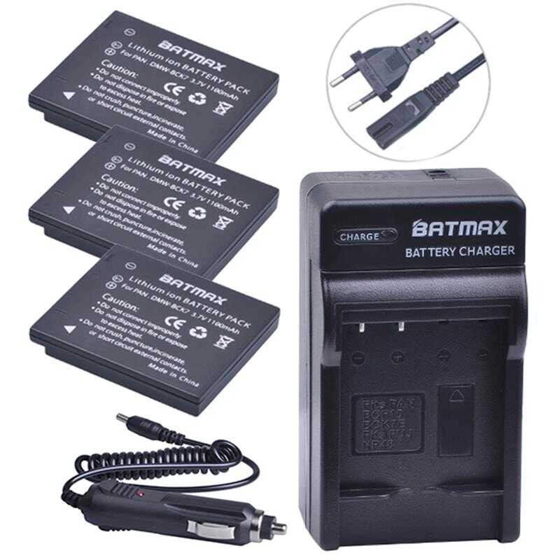 Batmax 7 3 ชิ้น DMW-BCK7 NCA-YN101G BCK7 แบตเตอรี่ + เครื่องชาร์จดิจ