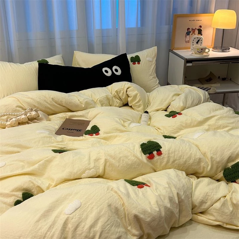 ชุดเครื่องนอนลายแพนด้า ผ้าฝ้าย 3 ชิ้น