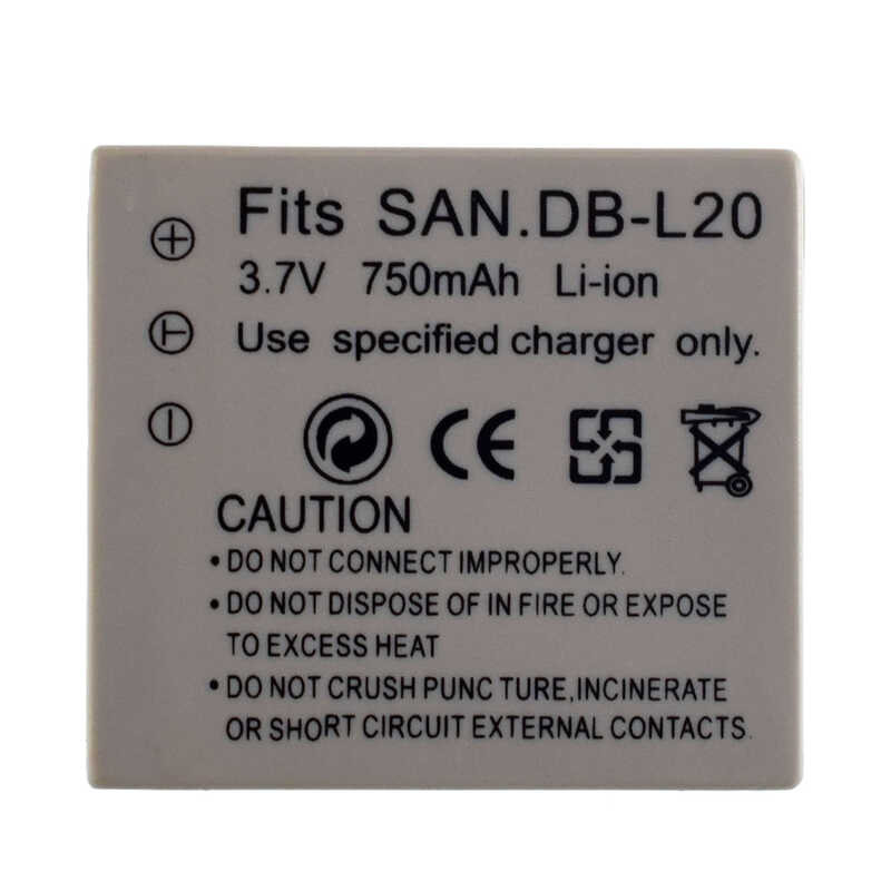 2 9B5 X แบตเตอรี่ใหม่สำหรับ SANYO Db-L20 Dbl20 Xacti Vpc-C4v Vcp-Cg9 Vpc-C1