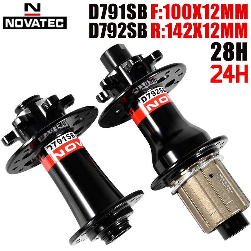 Novatec ฮับ D791sb D792sb จักรยานเสือภูเขาฮับ Booster 100X12 142X12mm 8.9-10