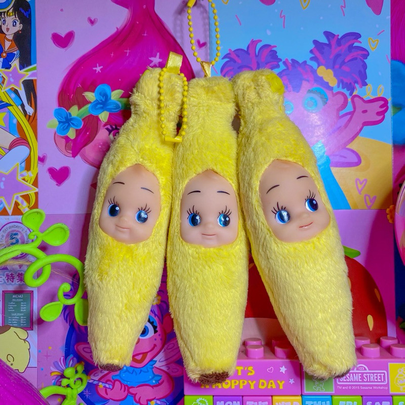 พวงกุญแจคิวพี GANCI BABY KEWPIE DOLL KEWPIE เครื่องแต่งกาย Banana DOLL ORIGINAL KEWPIE GOTOCHI TRIN