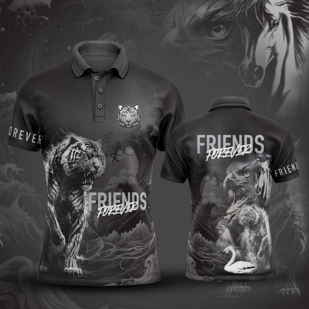 ผู้ชายขนาดบวกหลวมแฟชั่นเสื้อโปโลแขนสั้นลายการ์ตูนพิมพ์โปโลหลวมกีฬาเสื้อผ้าลําลองท็อปส์