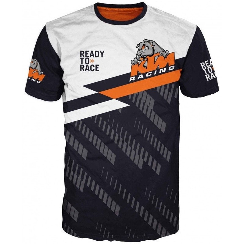 เสื้อยืดผู้ชายฤดูร้อน 3D Prnting ใหม่ KTM Racing แขนสั้นเด็กชายหลวม